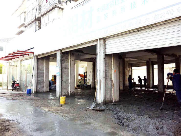 展廳施工中